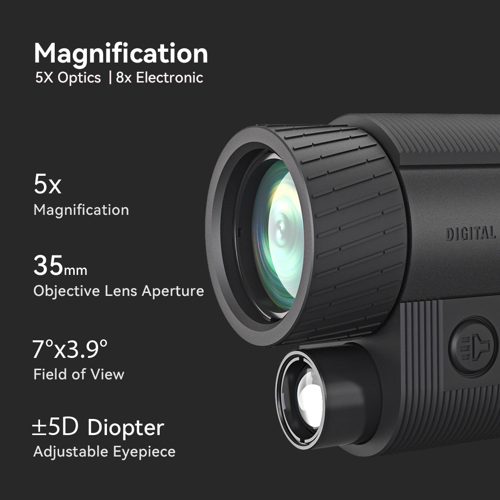 Mileseey NV20 Digital Infrared Night Vision Monocular magnification